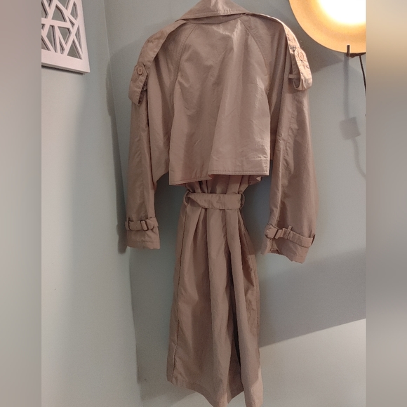 NWT Intermission Tan Trench Coat Size Medium - Picture 13 of 14